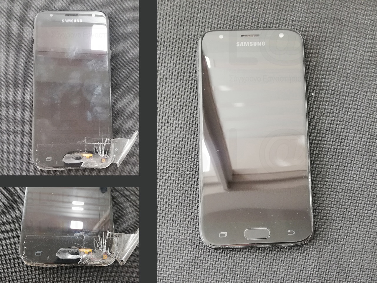 Αντικατάσταση οθόνης σε τηλέφωνο Samsung Galaxy J330 (2017) μαύρο