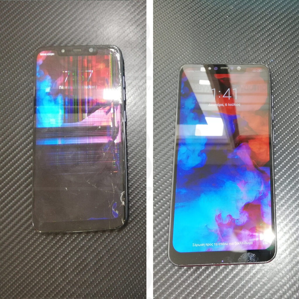 Αντικατάσταση οθόνης σε τηλέφωνο Pocophone F1