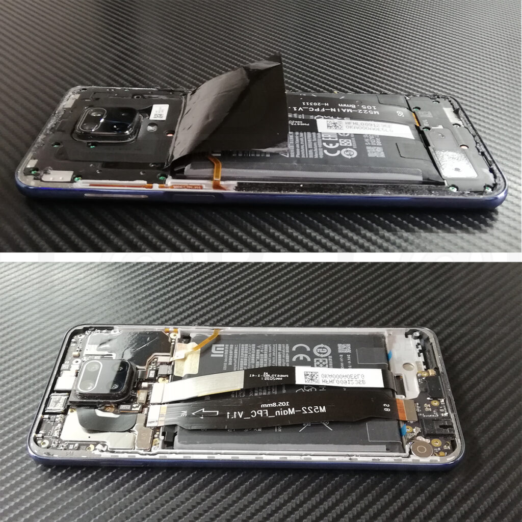 Αντικατάσταση φουσκωμένης μπαταρίας σε τηλέφωνο Xiaomi Redmi Note 9 Pro 