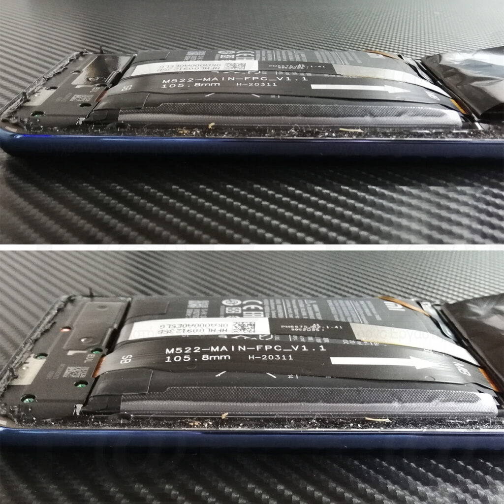 Αντικατάσταση φουσκωμένης μπαταρίας σε τηλέφωνο Xiaomi Redmi Note 9 Pro 