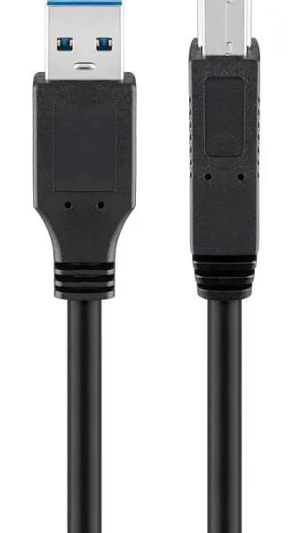 GOOBAY καλώδιο USB 3.0 σε USB Type B 95719, 1m, 5Gbps, μαύρο