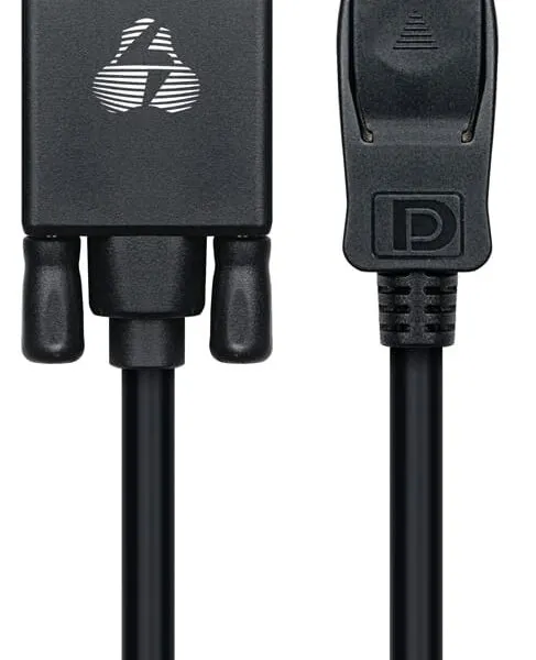 POWERTECH καλώδιο DisplayPort σε VGA CAB-DP056, 1080p, 1.8m, μαύρο