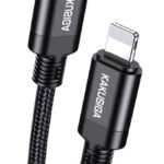 KAKUSIGA καλώδιο Lightning σε USB-C KSC-970, 27W, 480Mbps, 1m, μαύρο