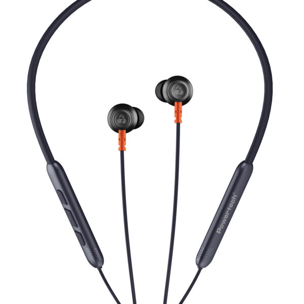 POWERTECH earphones PT-1228 με μαγνήτη, Bluetooth ENC 10mm 180mAh, μαύρα