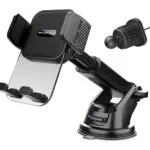 POWERTECH βάση smartphone αυτοκινήτου PT-1238, ταμπλό & αεραγωγών, μαύρη