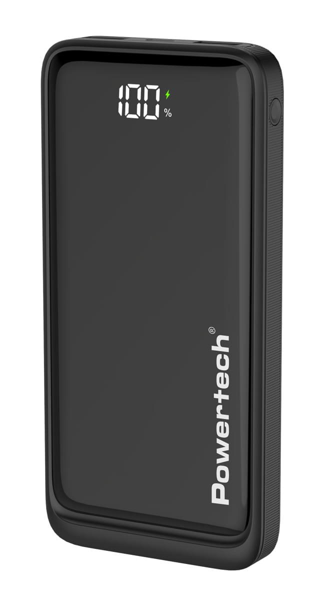 PT-1326.jpg POWERTECH power bank PT-1326 με οθόνη, 10000mAh, 22.5W, μαύρο - Image 1