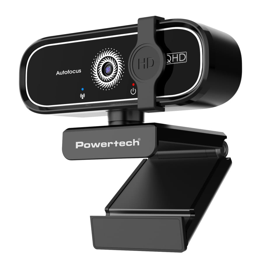 PT-1427.jpg POWERTECH web camera PT-1427, 5MP, 2K QHD, αυτόματη εστίαση, 1.5m, μαύρη - Image 1