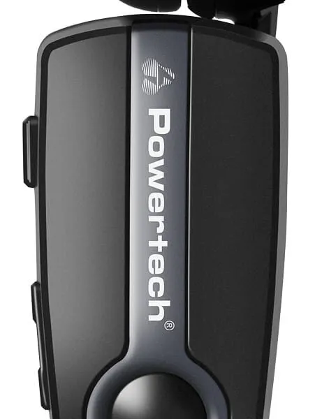 POWERTECH earphone Klipp 2 PT-998 multipoint, Bluetooth 5.1, USB-C, γκρι