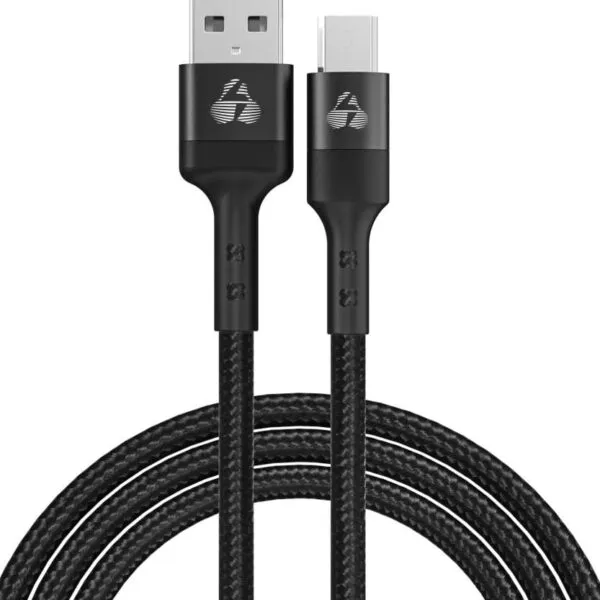 POWERTECH καλώδιο USB σε Micro USB PTR-0125, 12W 2.4A, copper, 1m, μαύρο