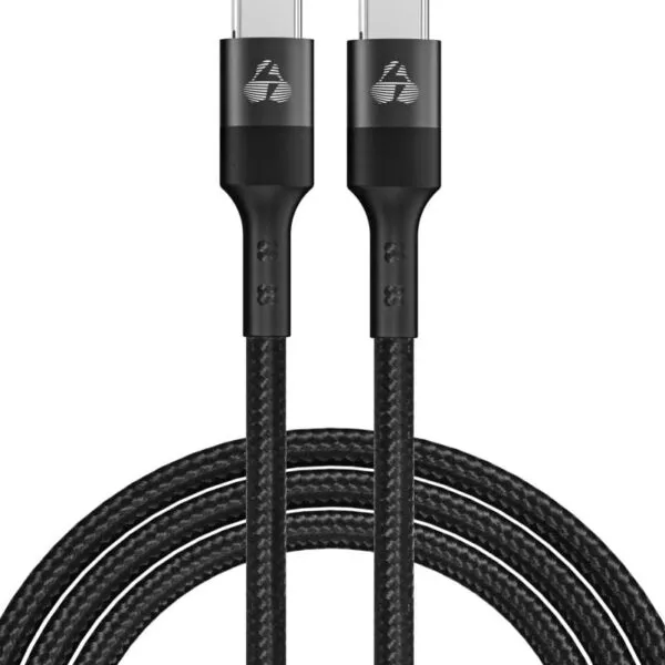 POWERTECH καλώδιο USB-C PTR-0132, PD 100W, copper, 1m, μαύρο