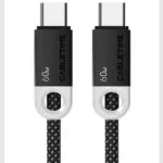 CABLETIME καλώδιο USB-C CT-CM60-PBW, 60W PD, 480Mbps, 1m, μαύρο
