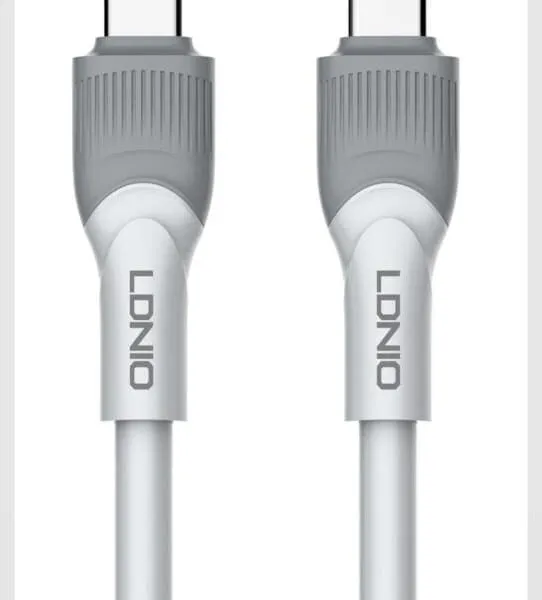 LDNIO καλώδιο USB-C σε USB-C LC602C, 100W PD, 2m, γκρι